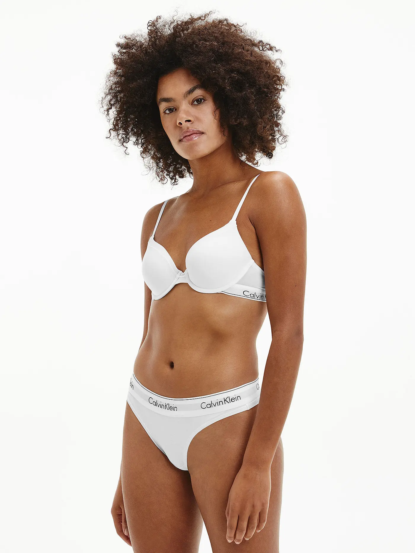 CALVIN KLEIN | String MODERN COTTON black | weiss